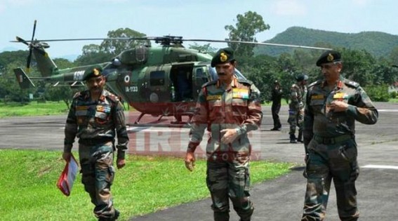 Naga blockade increasing tension, states undergoing acute crisis-situation : Army chief visits Northeast to review Security Situation